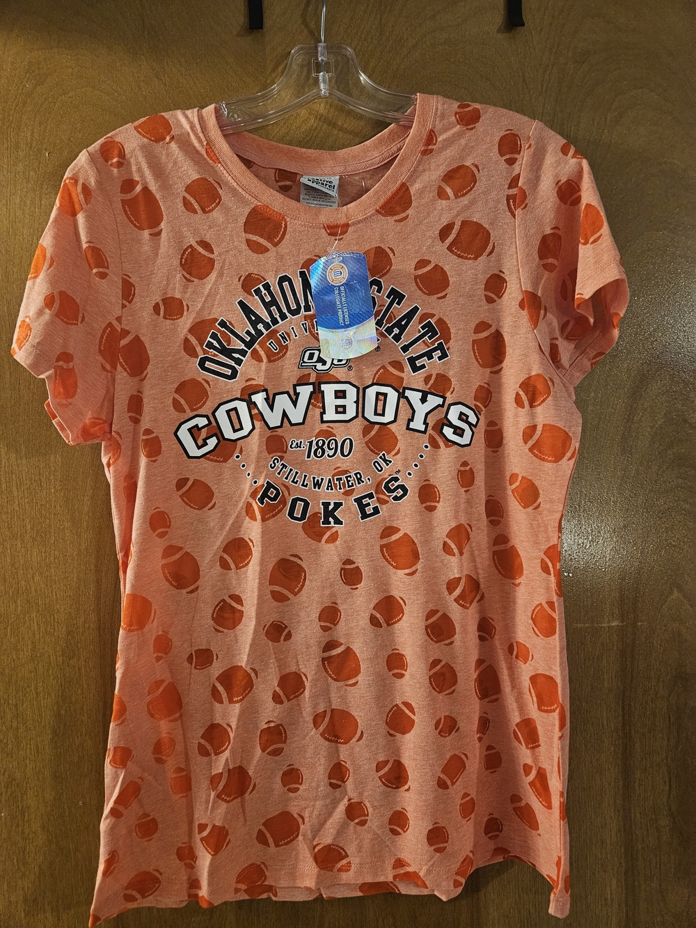 Oklahoma State Cowboys Orange Red Short Sleeve Tee